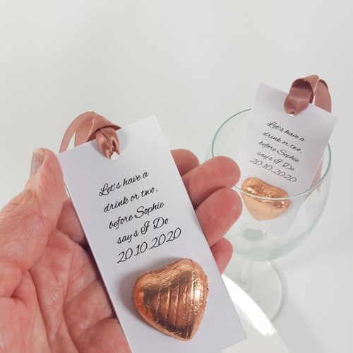 Chocolate heart party favours. Hen party, Birthday, Wedding anniversary