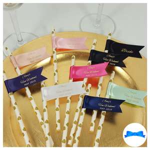 Hen party personalised straws