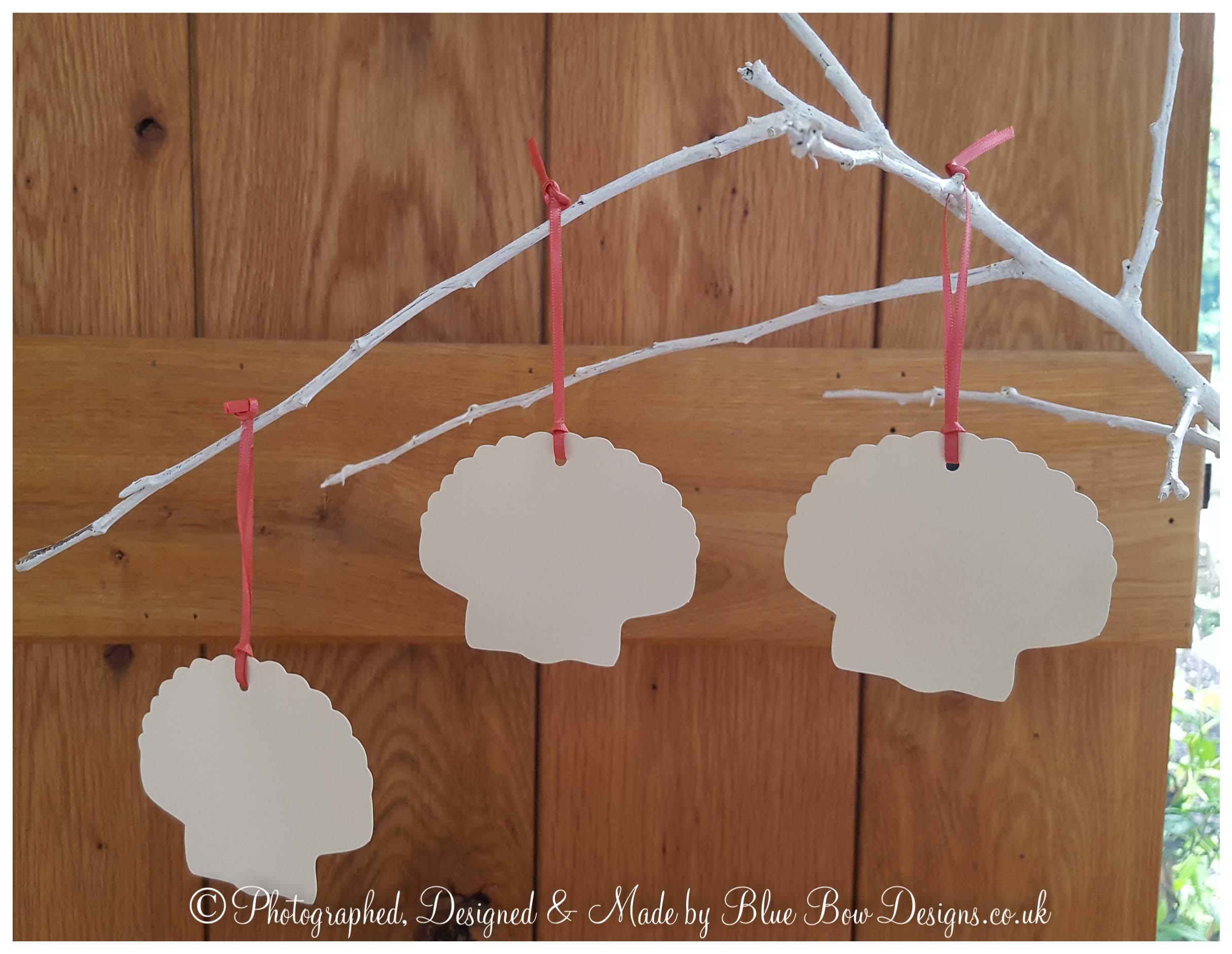 Shell shaped tags