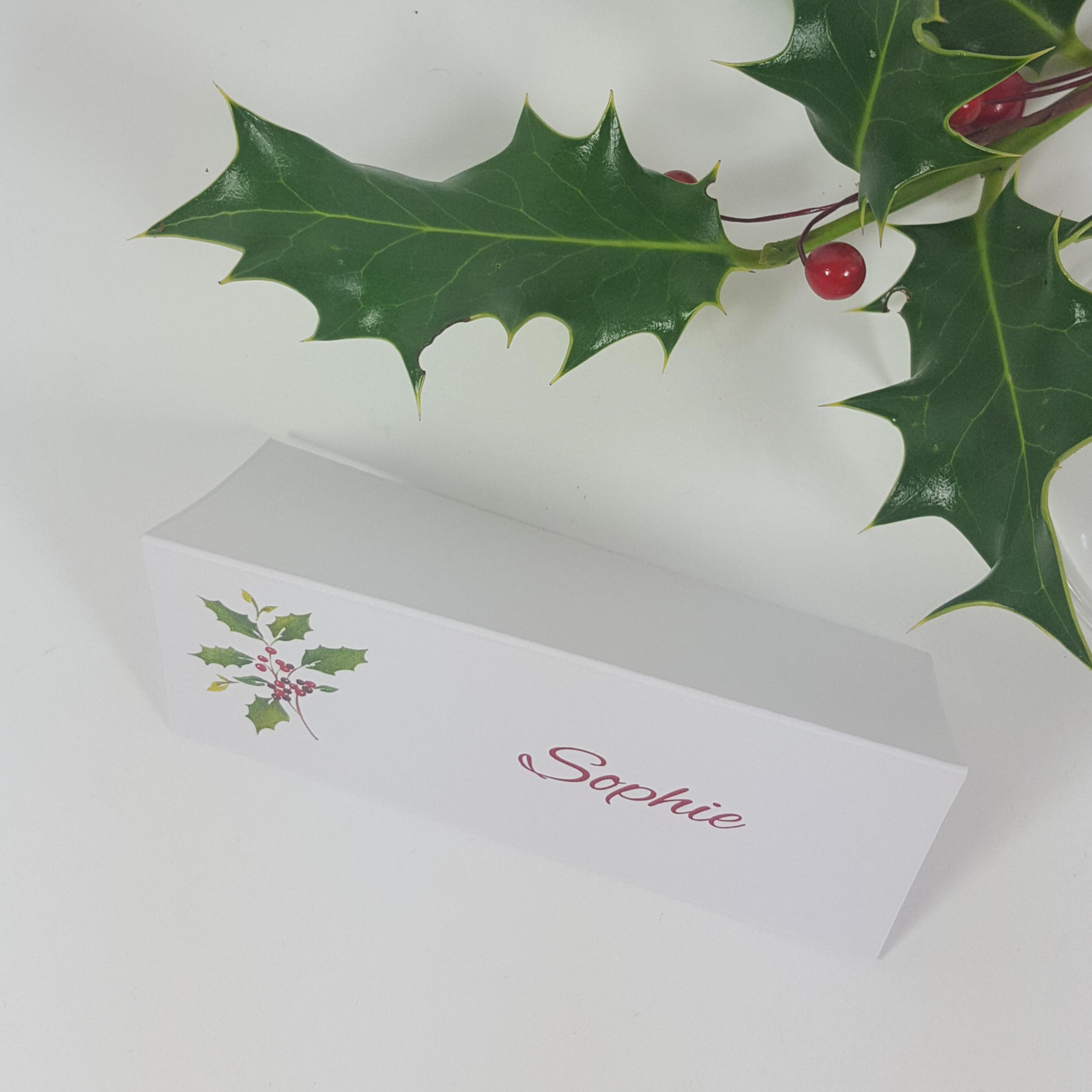 Christmas Table Place Cards Template