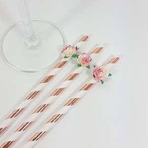 Hen Party Rose straws