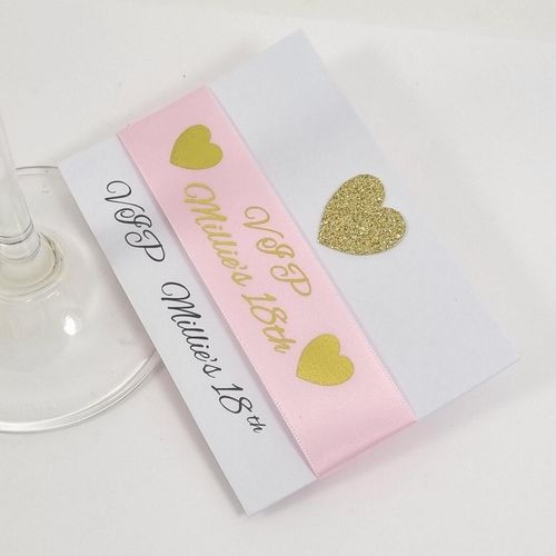 Personalised wrist band ribbons