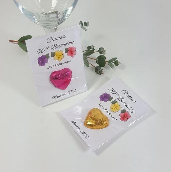 Chocolate Favours for a gardener