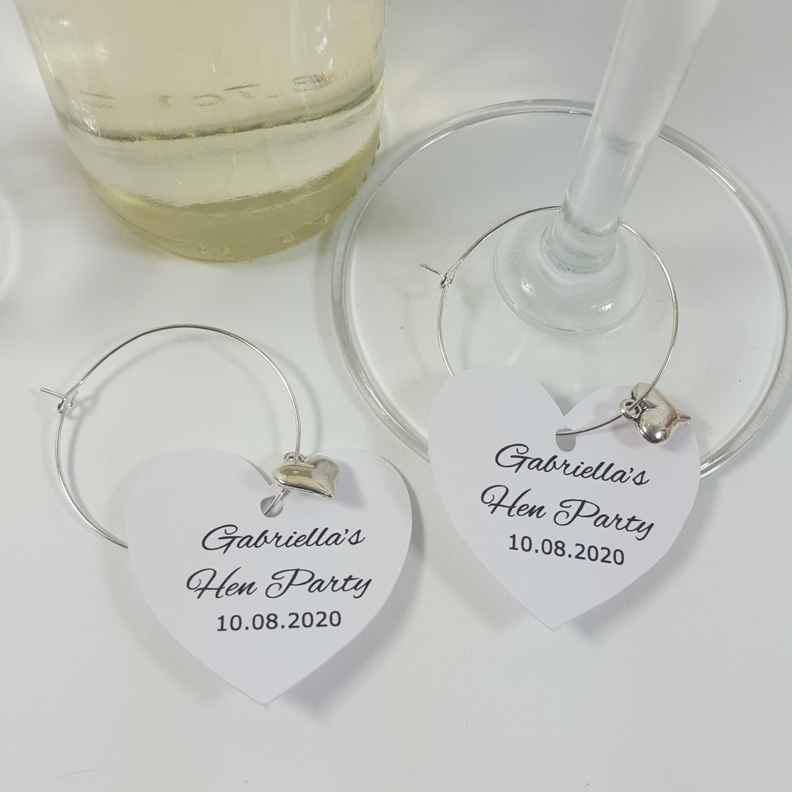 Personalised heart charms