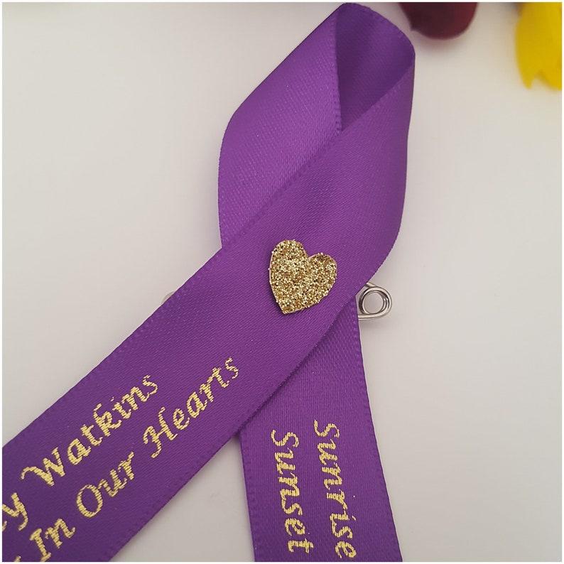 Purple Funeral ribbon