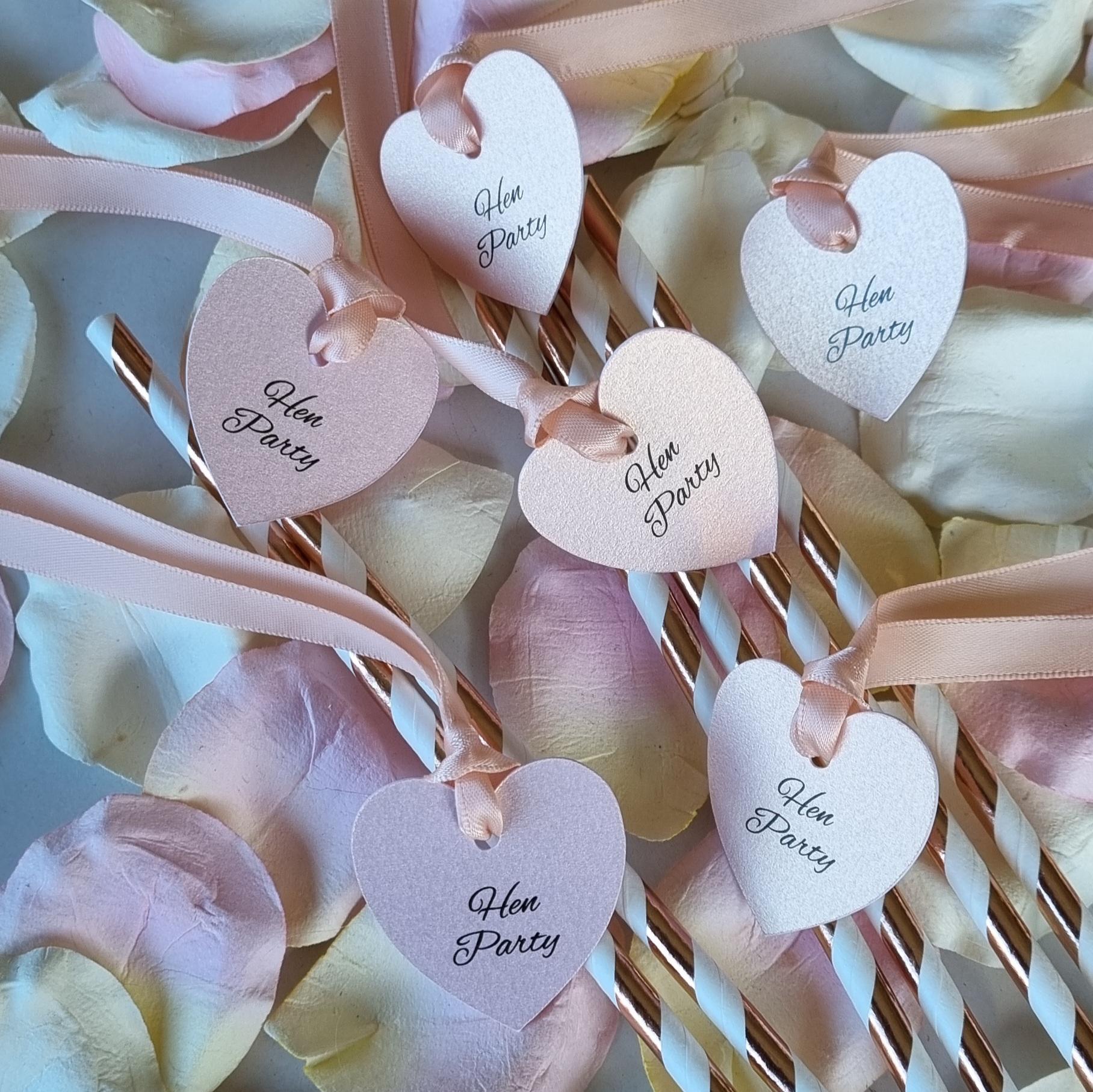 Pink Bride Straw  Hen Party Straws from Team Hen