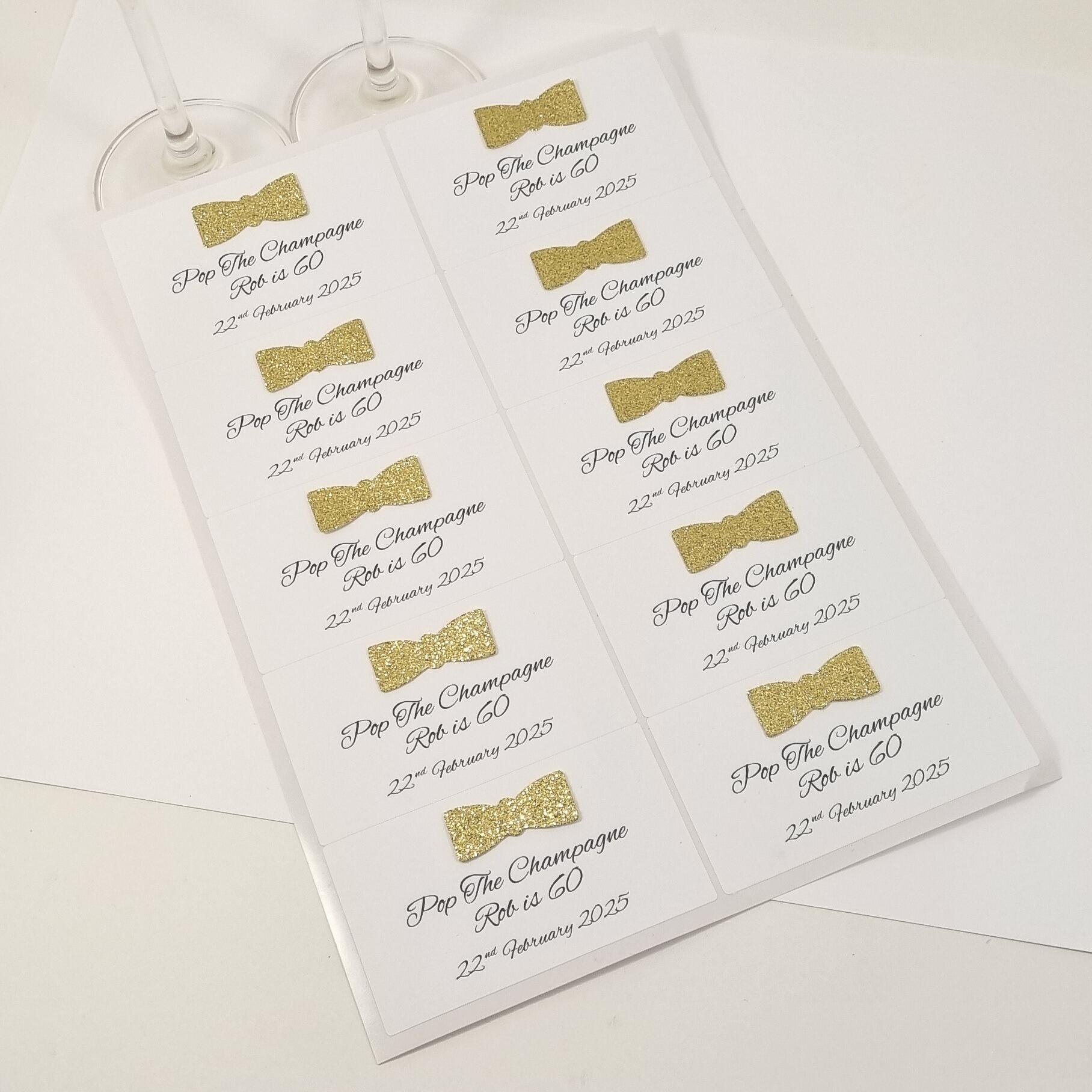 thumbnail image 2 of Personalised Label For Mini Champagne Or Mini Wine Bottles U2013 Anniversary, Wedding, Engagement, Hen Party, Birthday, Congratulations Or Any Occasion 2 of 9