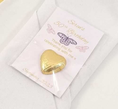 Purple Butterfly favour birthday funeral wedding.