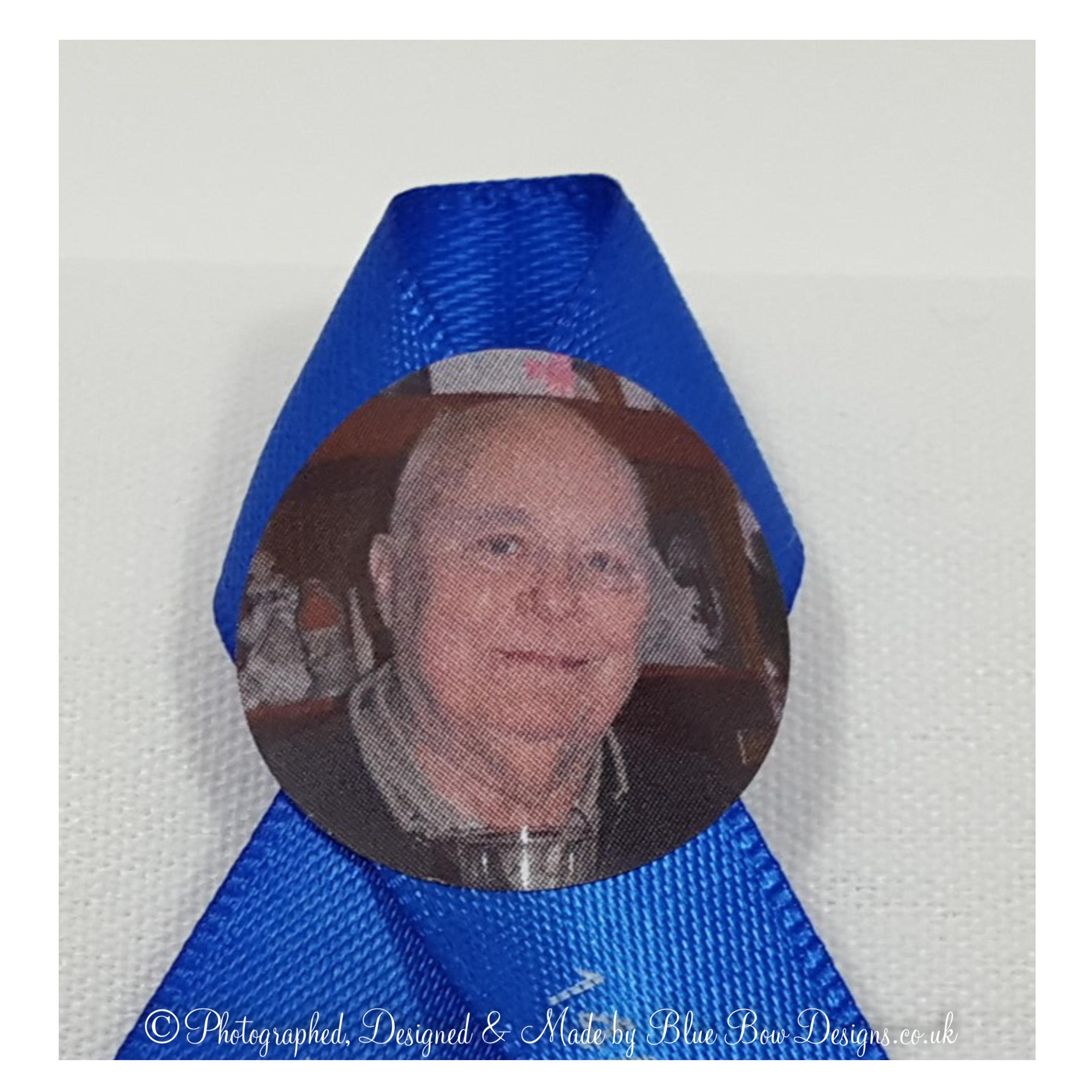 Photo memorial ribbon