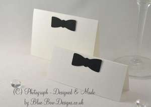 Bow tie place cards large and medium