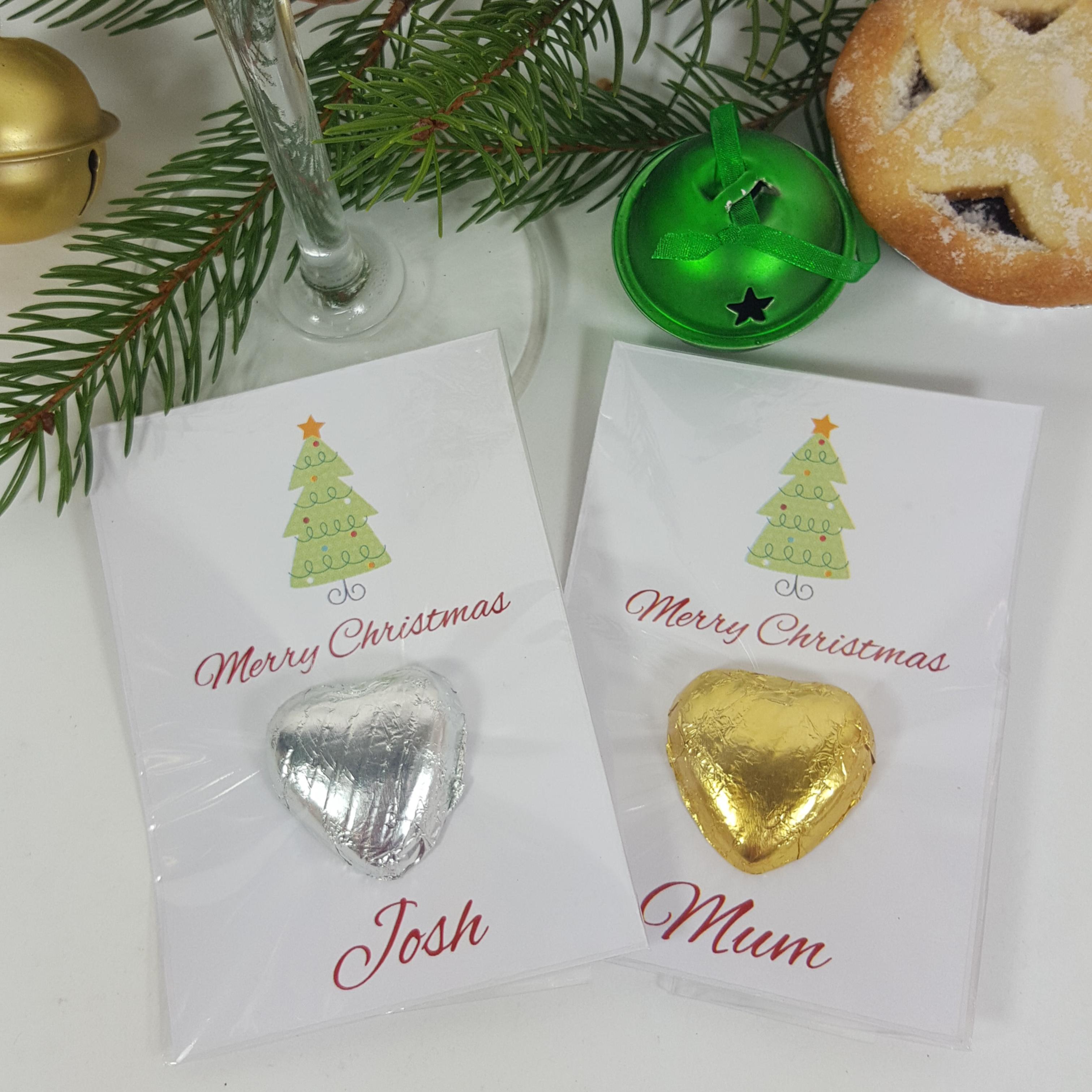 Christmas tree Place card name table favour