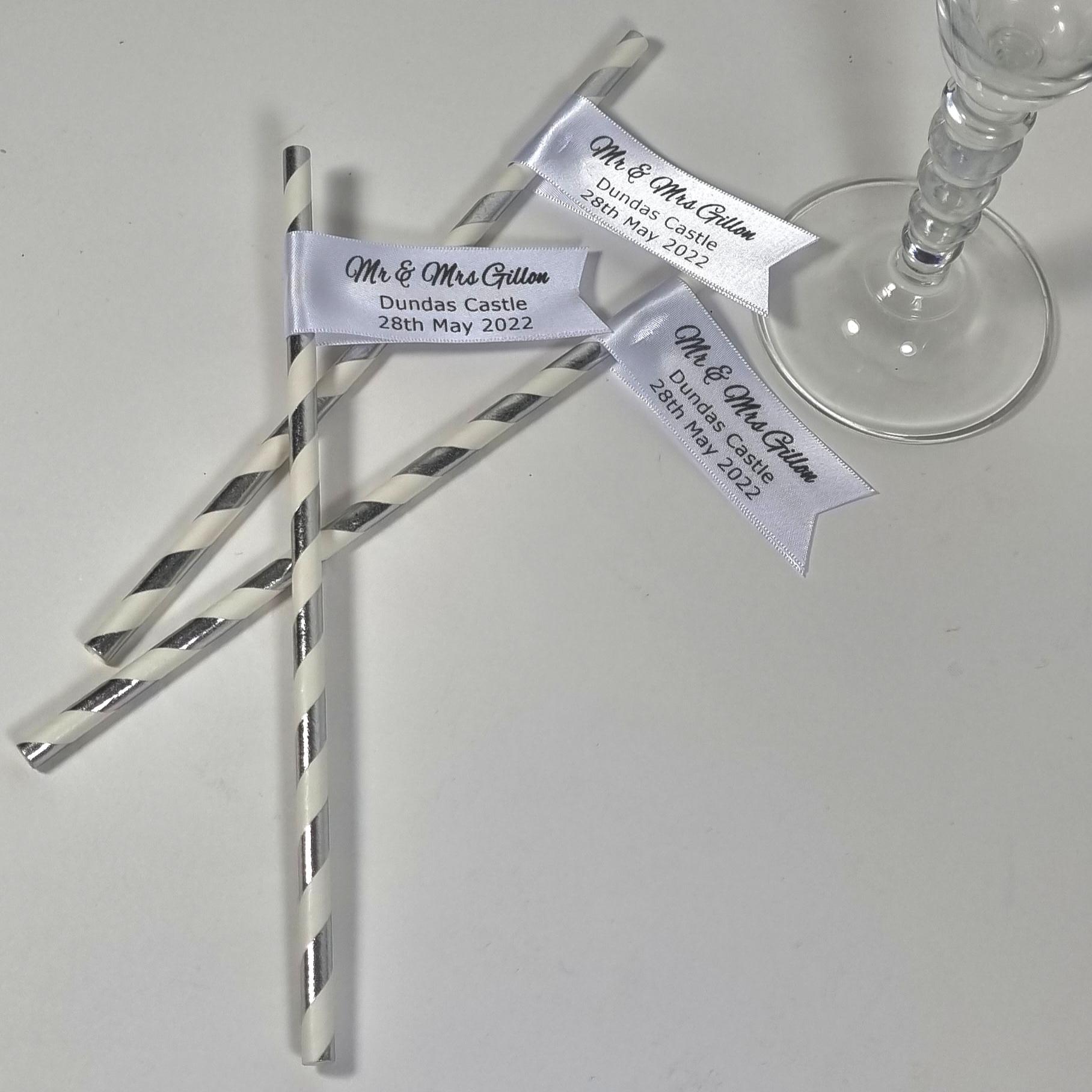 Whaline 60Pcs Pink Bow Paper Straws Bow Ties Drinking Straws Pink...