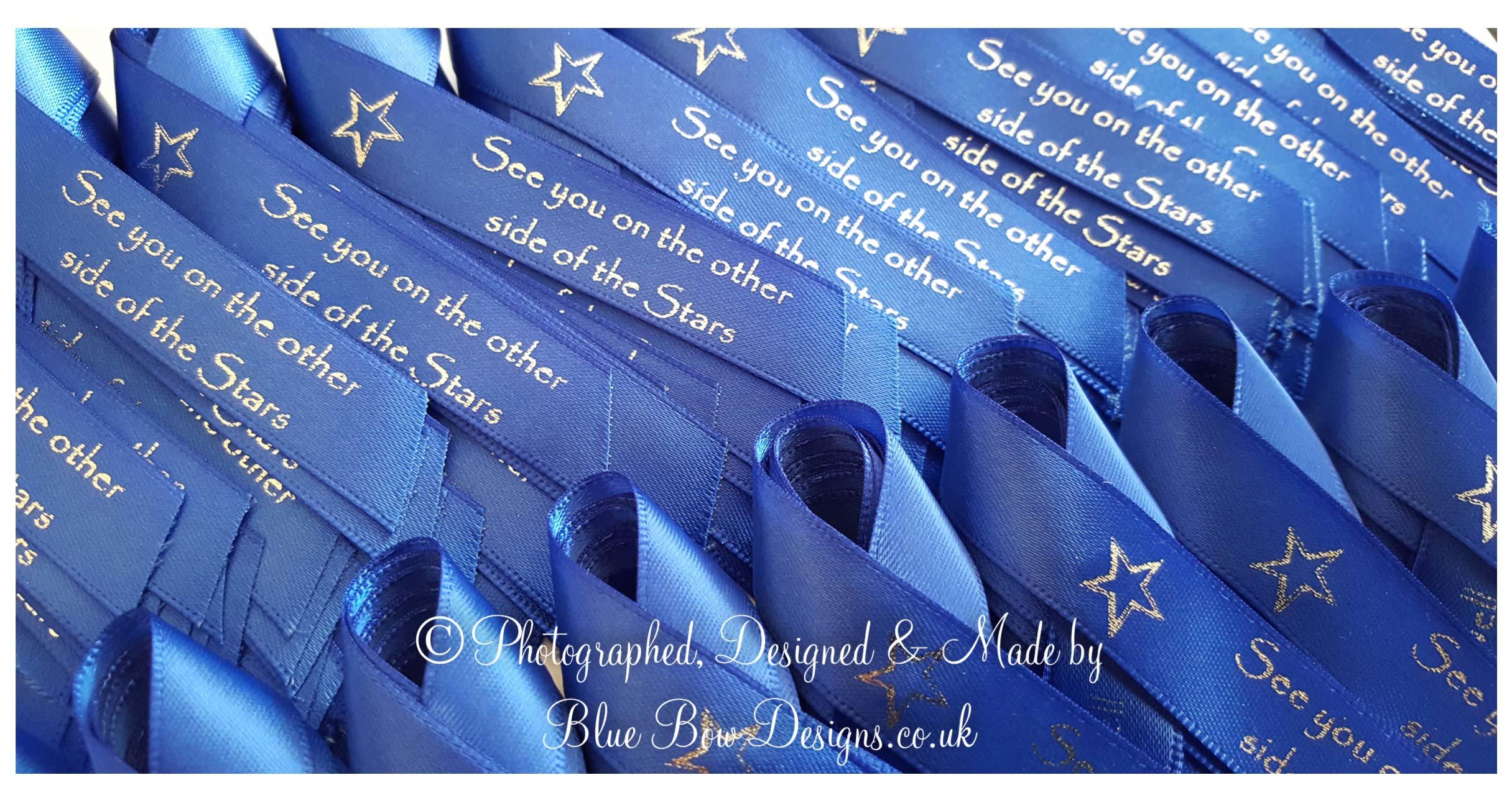 15 mm royal blue memorial ribbons