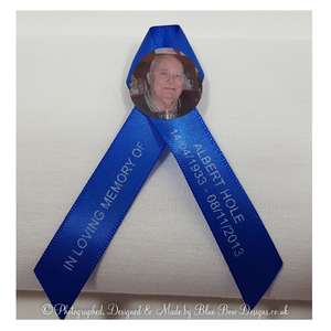 Photo memorial ribbon