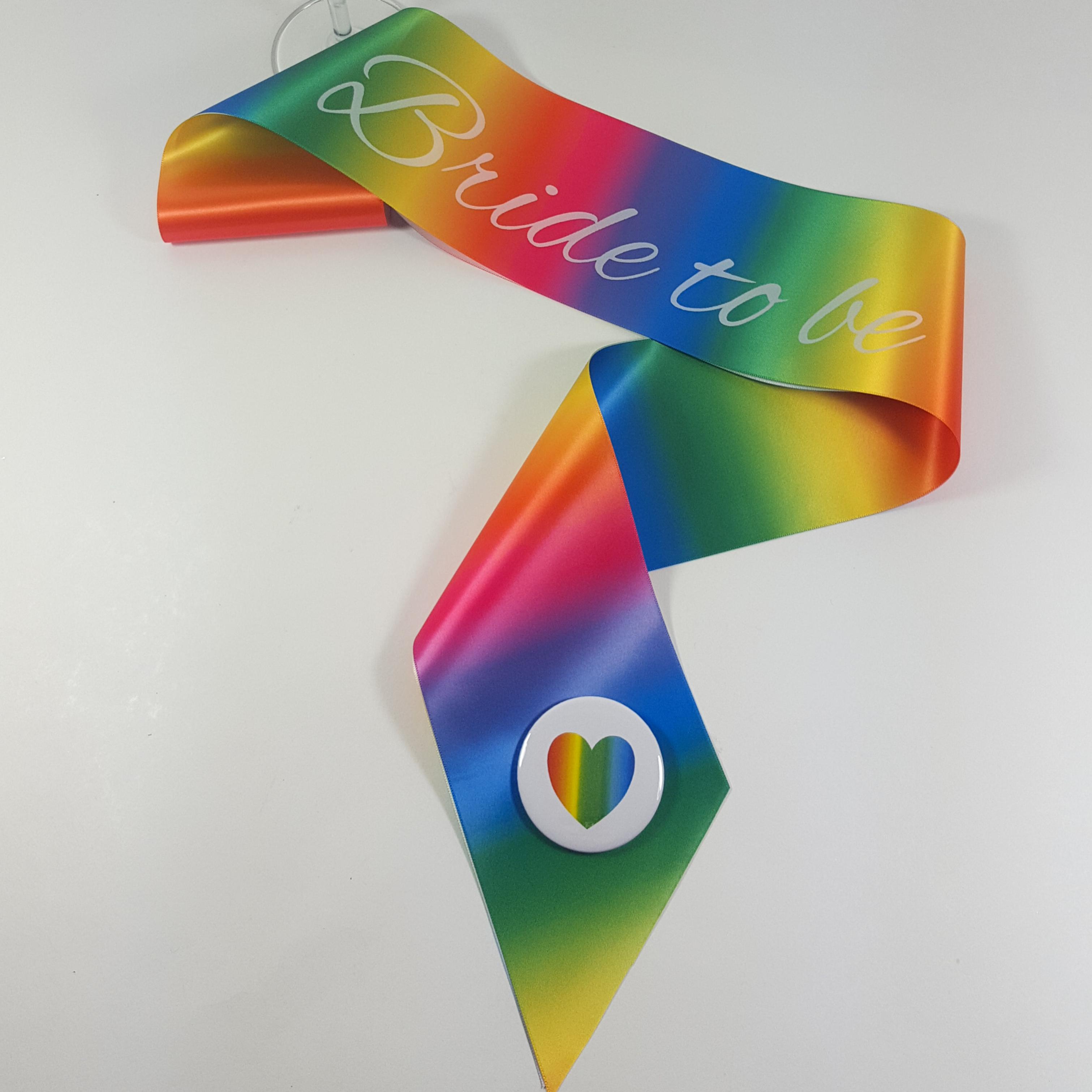 Rainbow gay pride sash