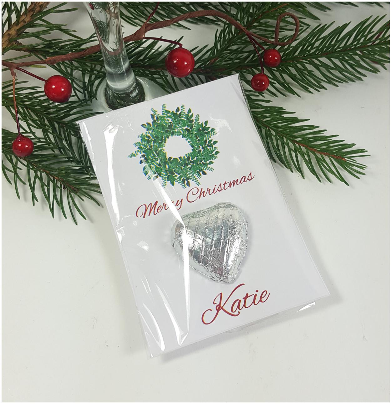 Personalised christmas table favours clearance