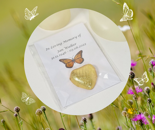 Butterfly funeral favors