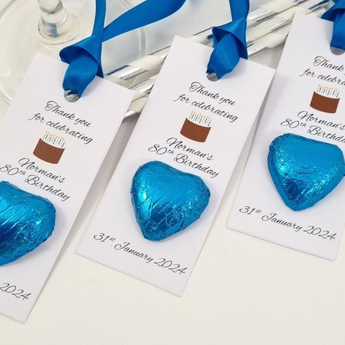 Chocolate Cake Party Favor Tags