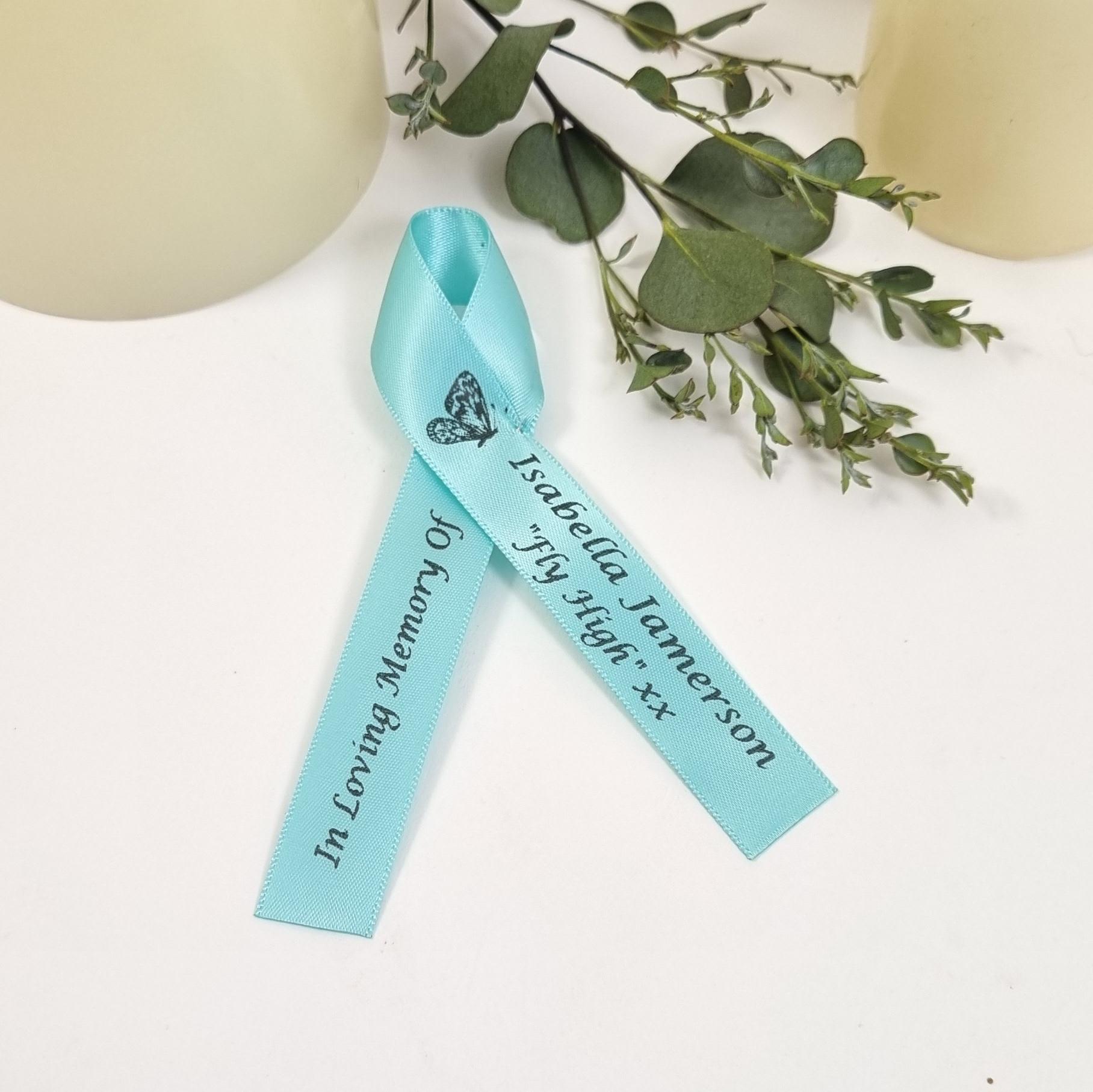 Butterfly Funeral Ribbons. Personalised Butterfly Memorial Ribbons ...