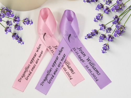 Ribbons with names and hot sale dates