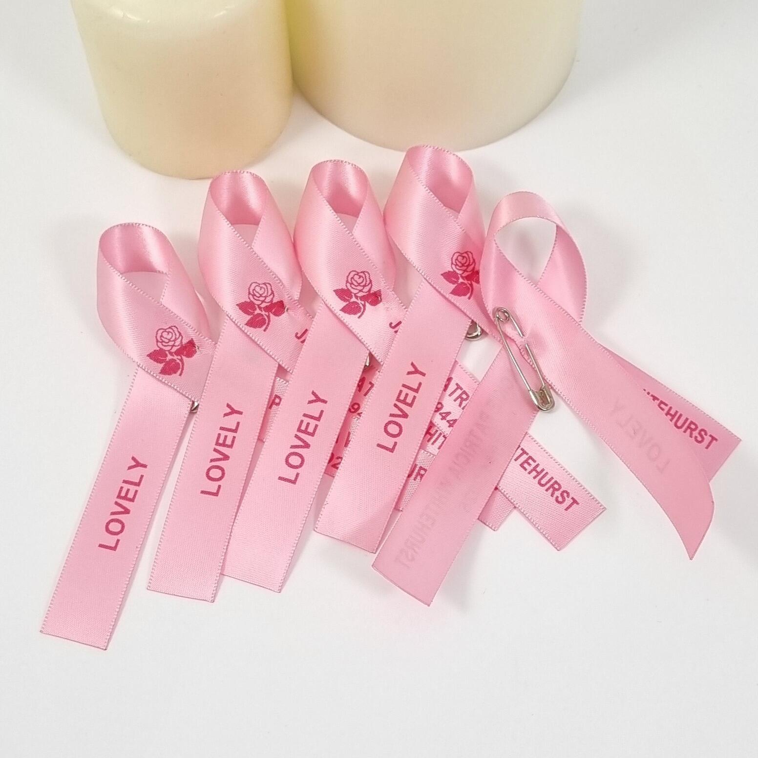 pink memorial ribbon