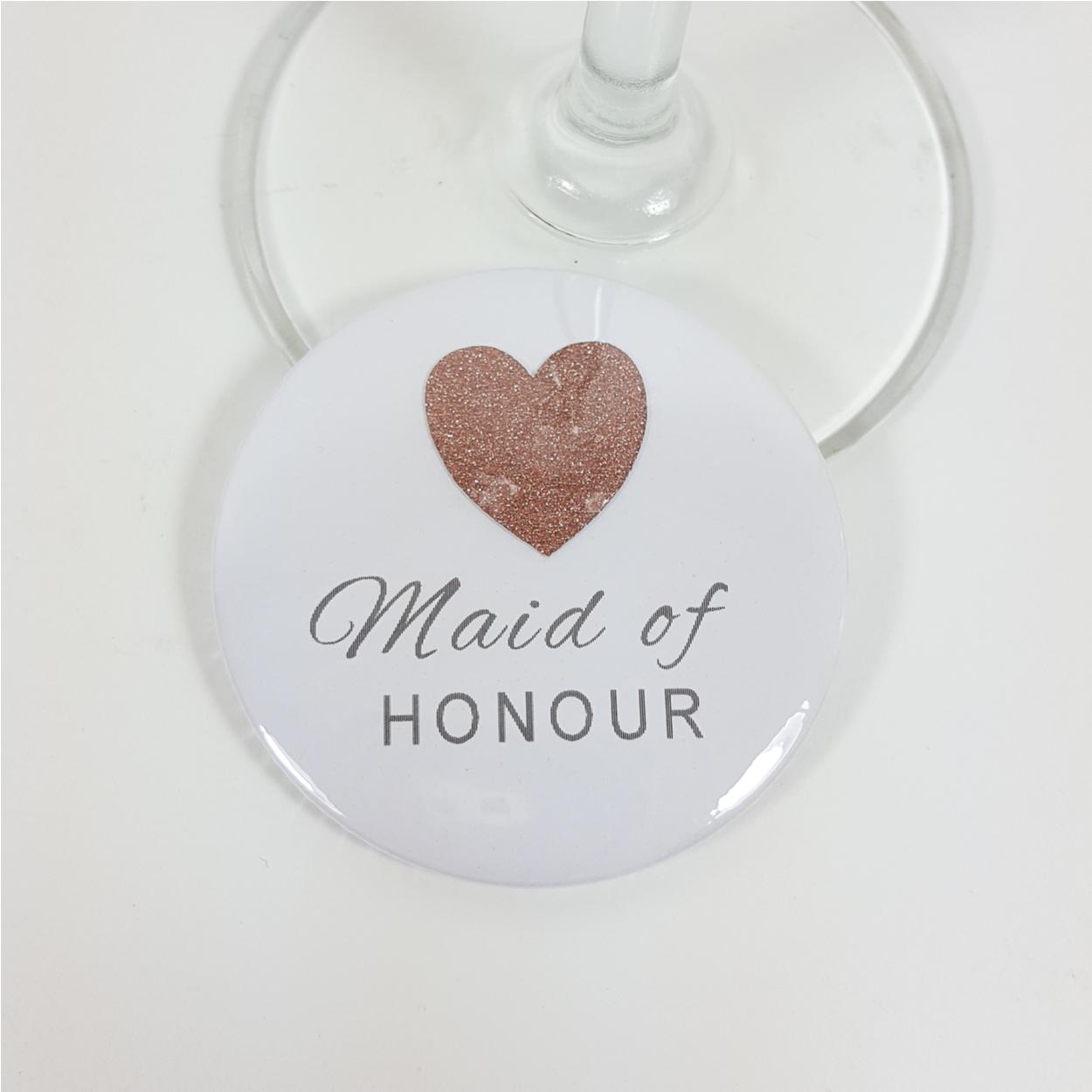 Personalised hen party badges with real sparkly glitter