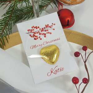 Red berries  place card