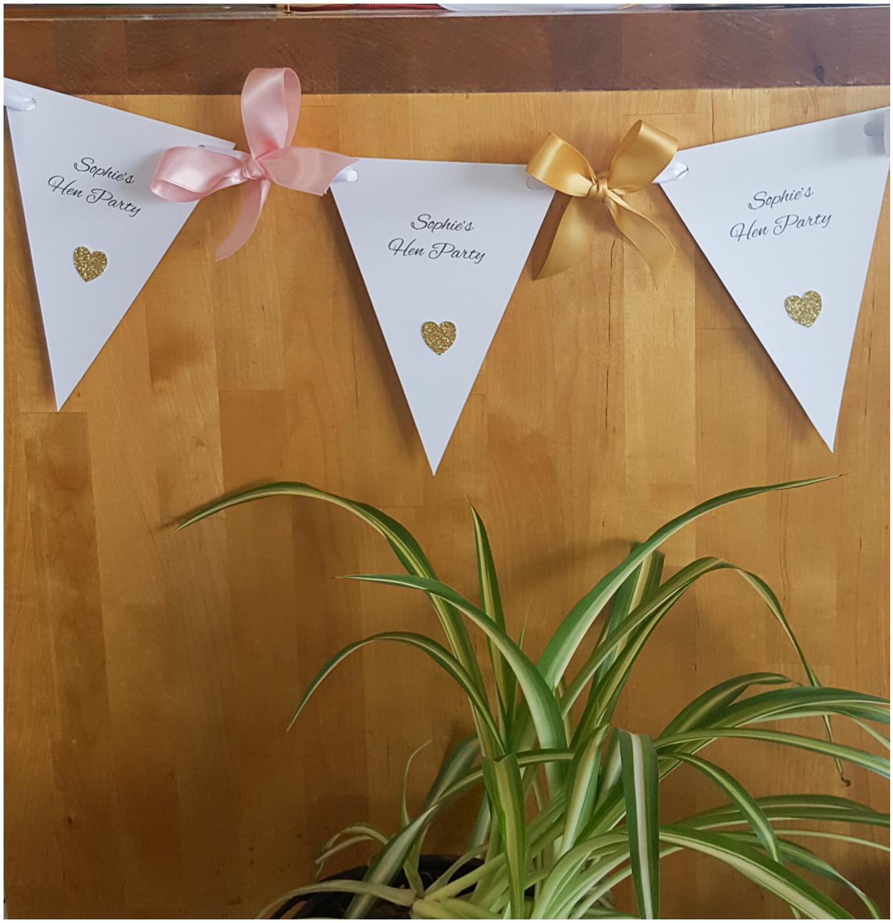 Personalised bunting and garland