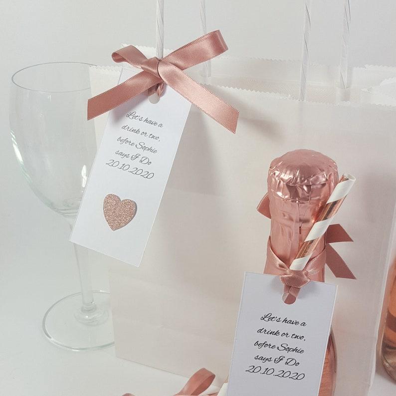 Glitter favour tags