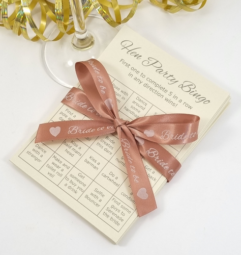 Hen party Bingo cards