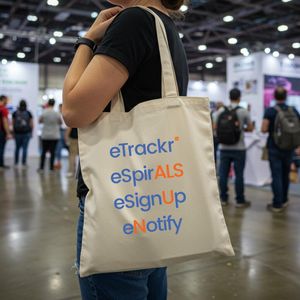 Exhibition and event giveaway custom natural tote bags