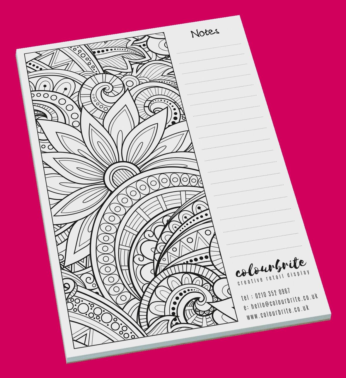 A5 deskpad notepad custom logo printed office notes pad promotional merchandise