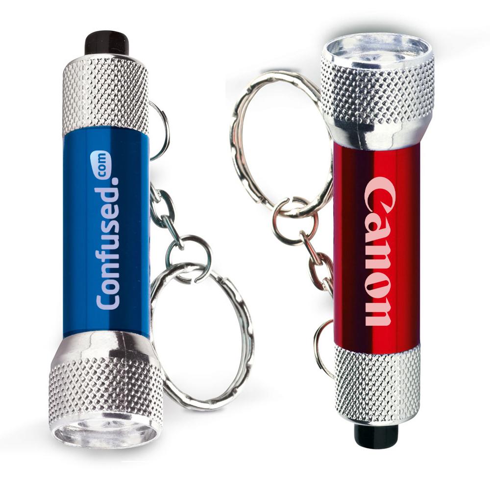 Blue and Red Torch Keyring