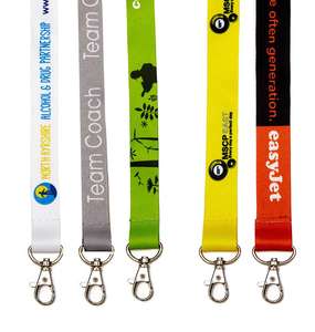 Full colour printed lanyards 15mm or 20mm width