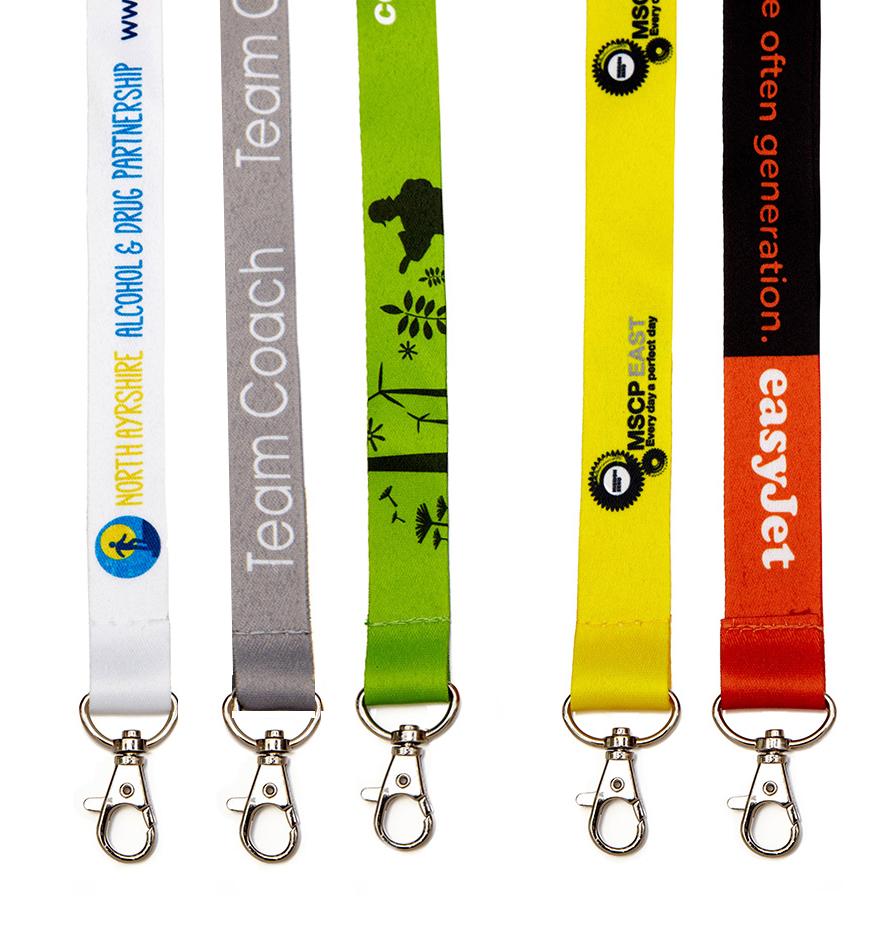 Logo printed company lanyards for staff
