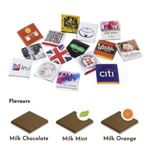 Full colour personalised giveaway chocolates