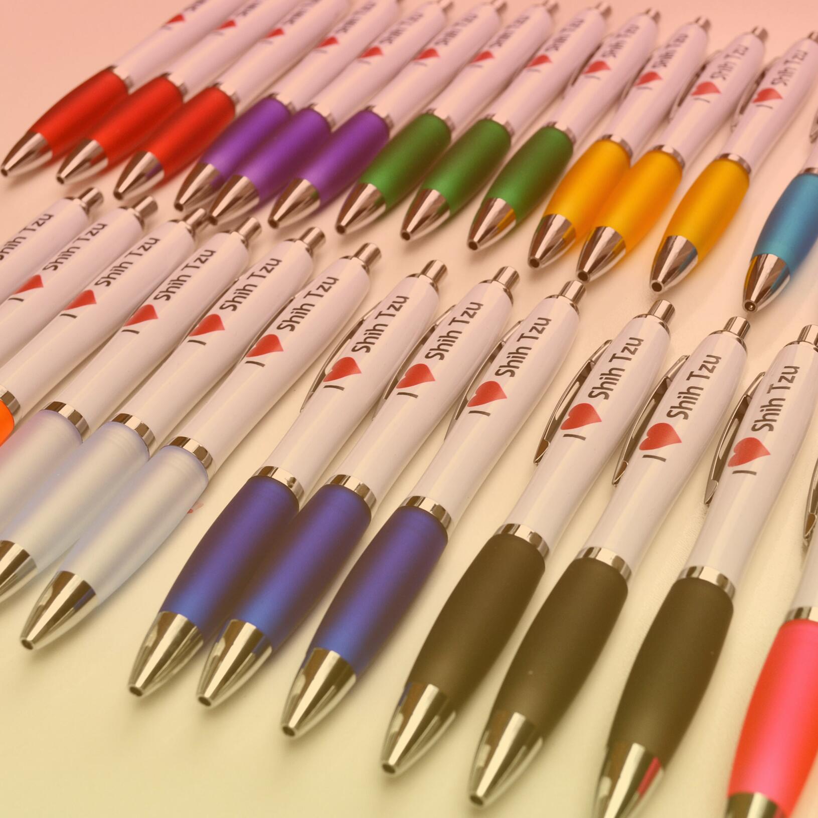 Company logo printed pens for your next event, trade show or promotion