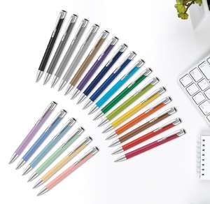 Promotional soft feel printed pen colour options