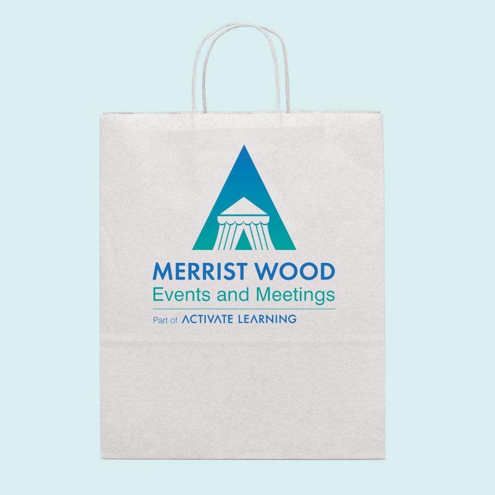 A3 size paper bags logo printed