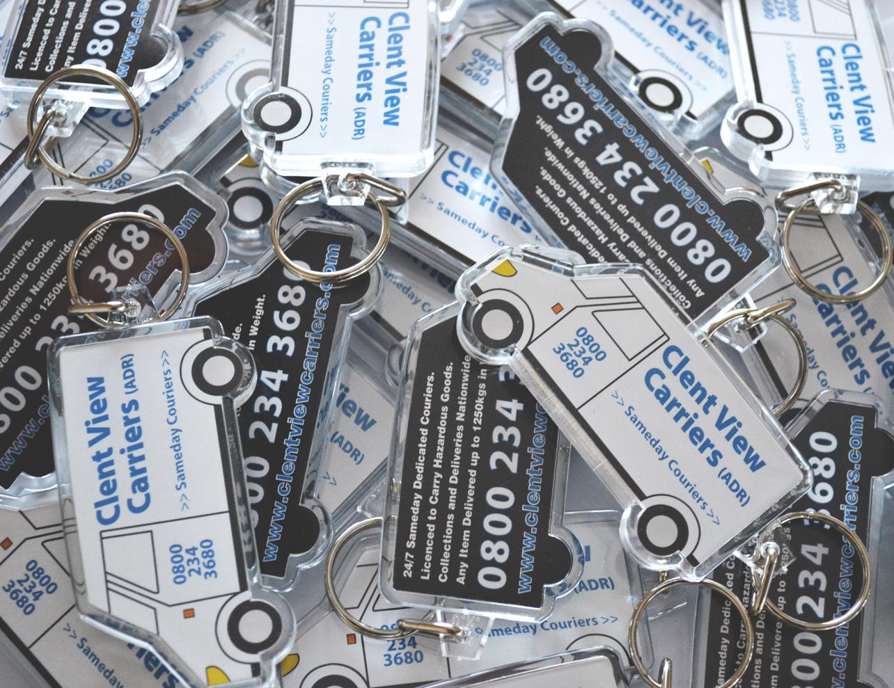 Promotional product giveaways, keyrings, magnets