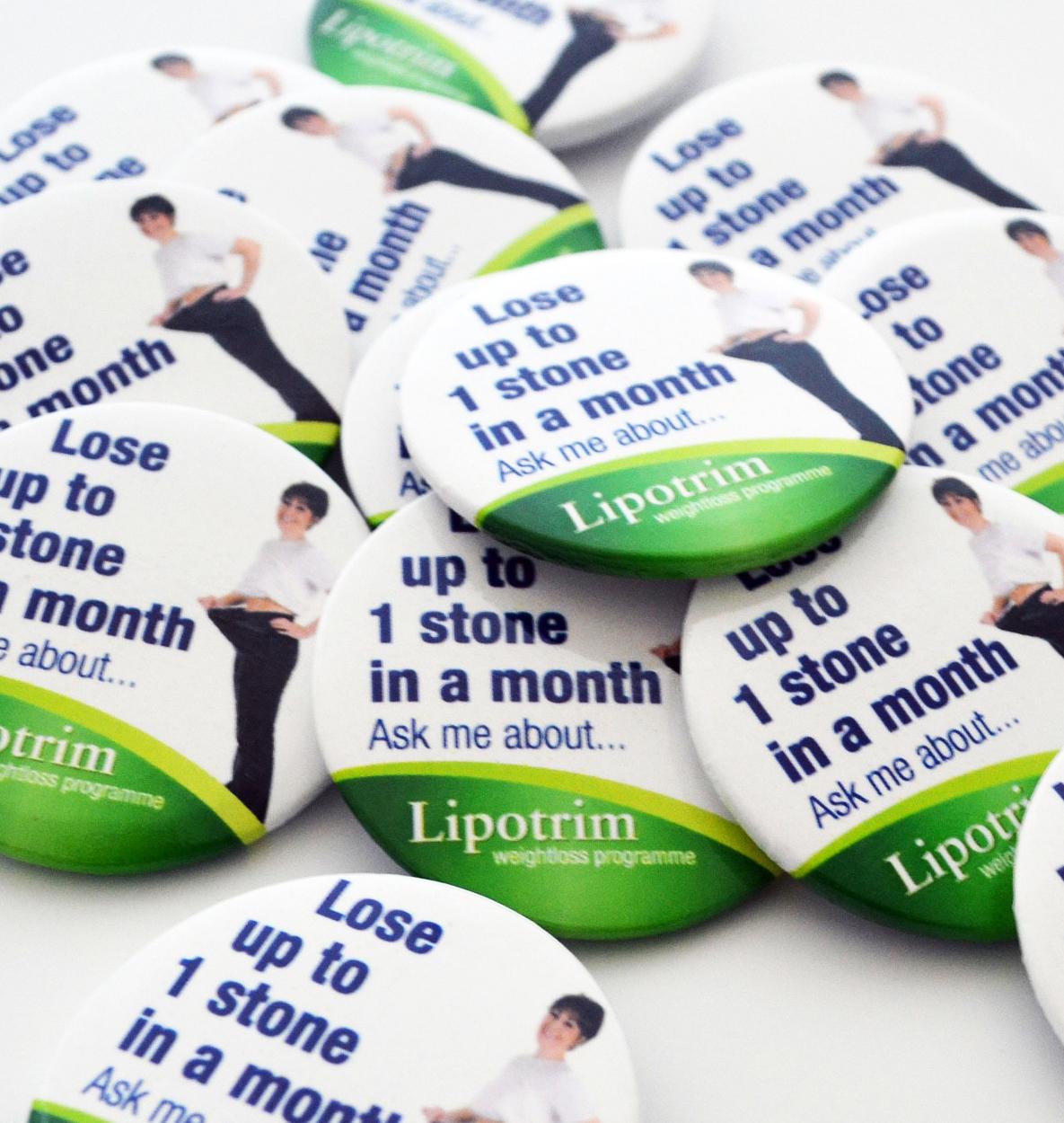 Weight Loss Advertising programme badges