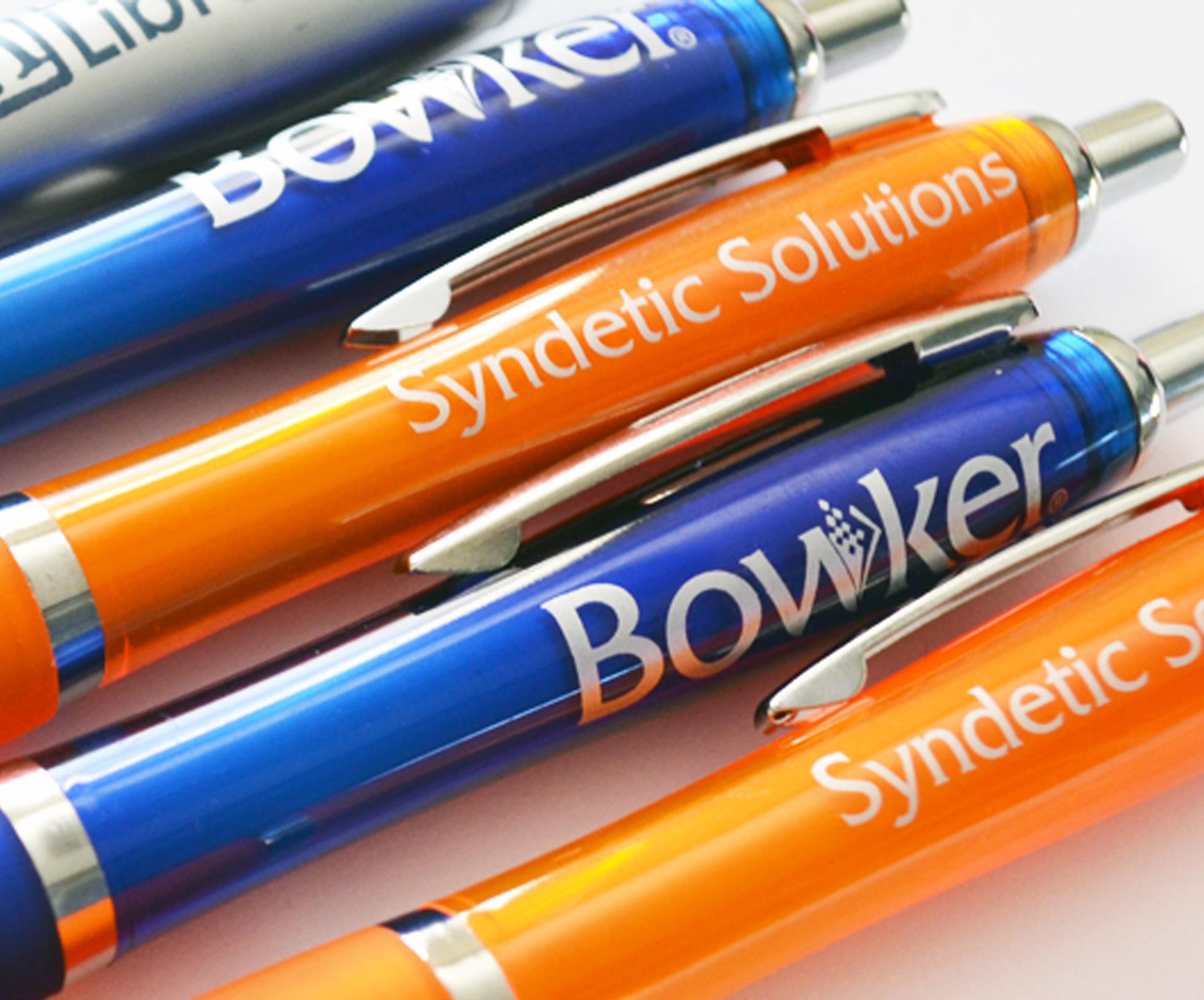 Orange and blue tonic contour pens