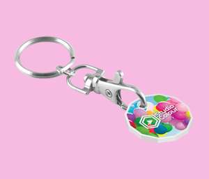 Trade show keyring trolley coin