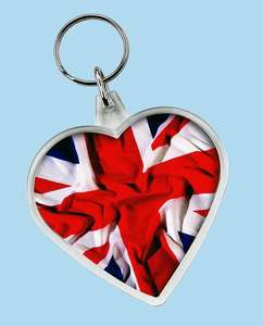 Fundraising charity heart giveaway keyring