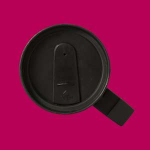 Sip slider mug lid, screw on cap for travel mug