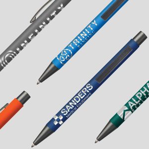 Mirror engraved company logo metal pens