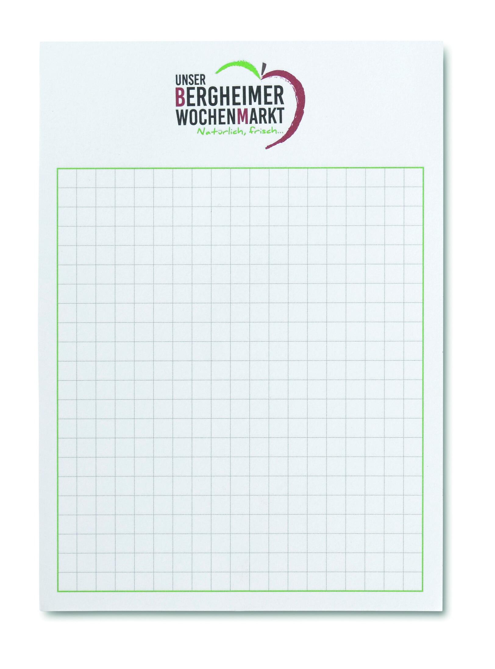 A6 Deskpad Note Pad with graph squared paper