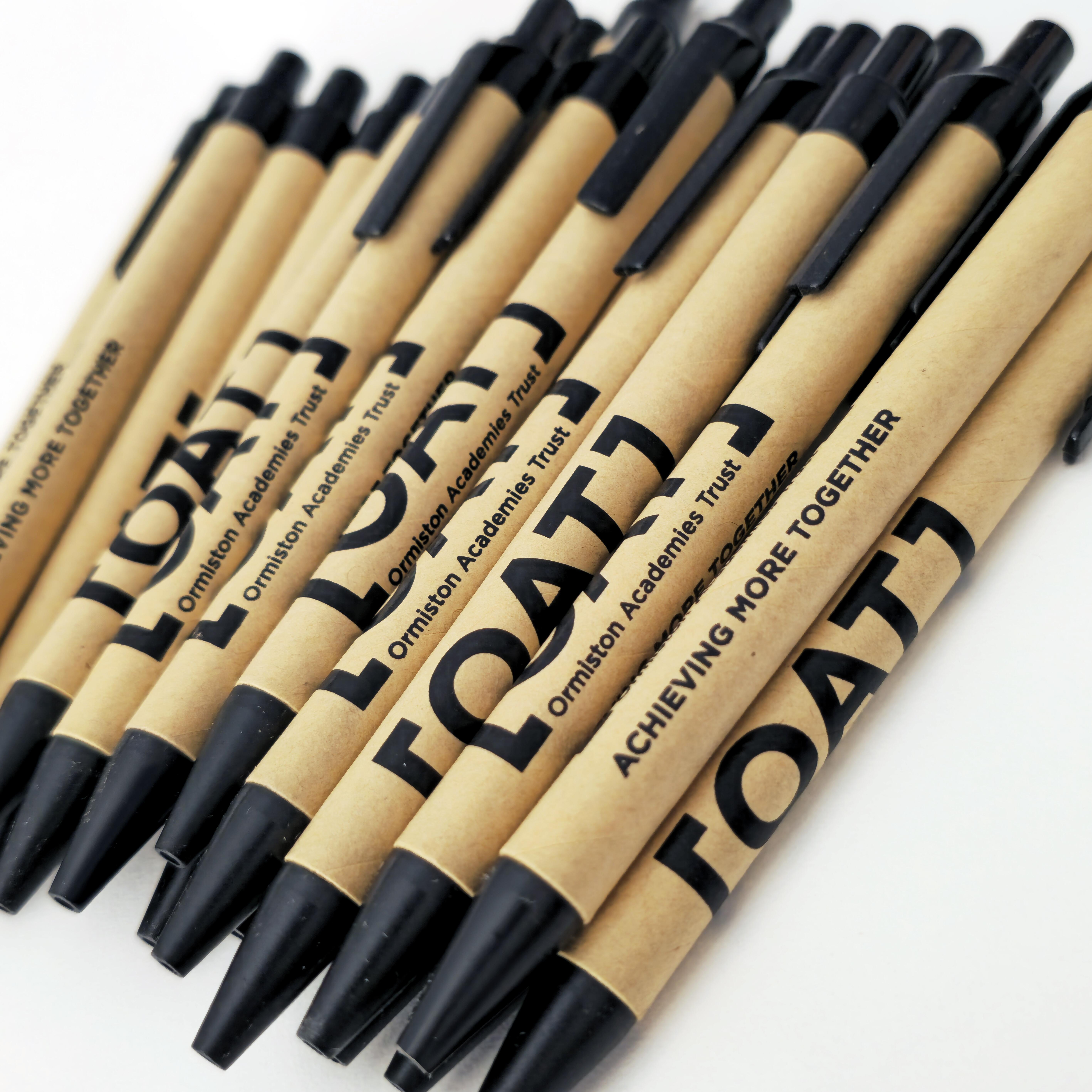 Recycled card custom printed Biodegradable Pens