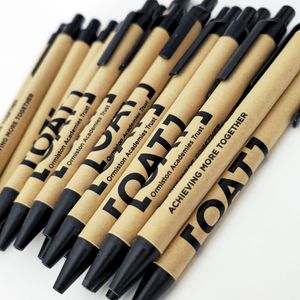 Recycled card custom printed Biodegradable Pens