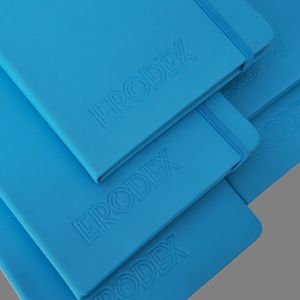 Debossed  Embossed Logo A5 Pen Loop Notebook